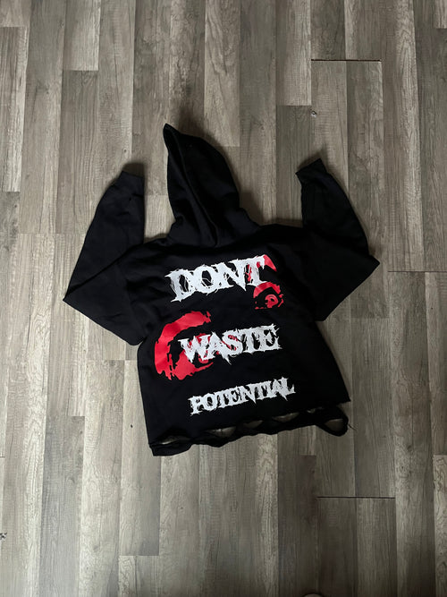 DISTRESSED HOODIE